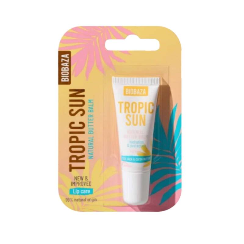 Balsam de buze lichid cu protecție solară Tropic Lips BIOBAZA