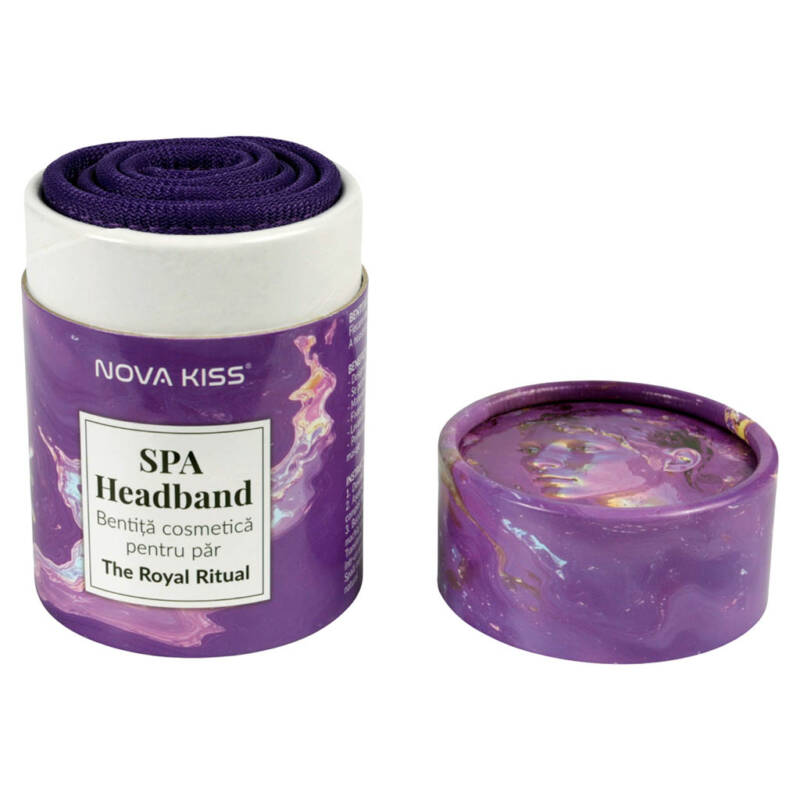 Bentiță Cosmetică pentru Păr NOVA KISS  SPA Headband, The Royal Ritual