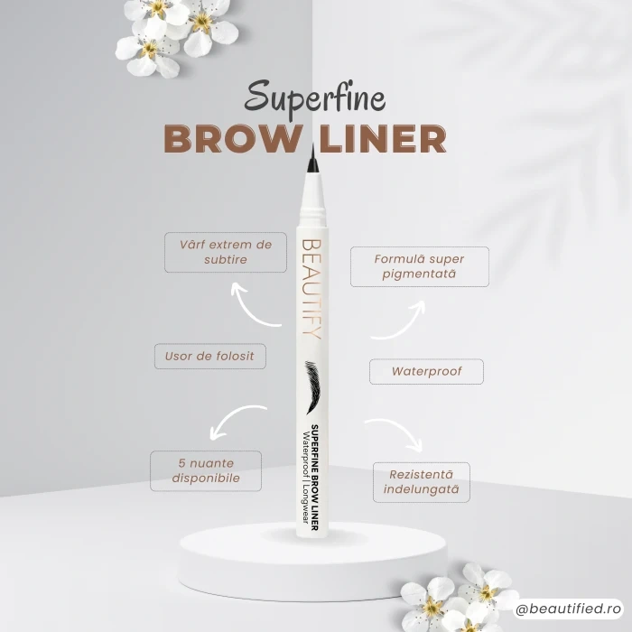 Carioca pentru sprancene Superfine Brow Liner Ashy