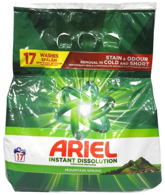 Detergent pentru Rufe Automat, Ariel, 1.105 kg Mountain Spring 17 spalari – Default Title