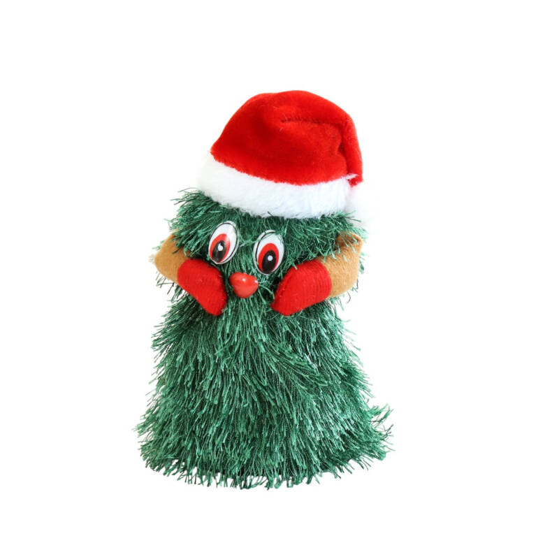 Flippy, Bradut Dansator si Cantaret, Flippy, Decoratiune de Craciun, Jucarie Interactiva, 16 cm – Default Title