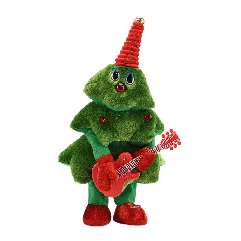 Flippy, Bradut Dansator si Cantaret, Flippy, Decoratiune de Craciun, Jucarie Interactiva, 25 cm – Default Title