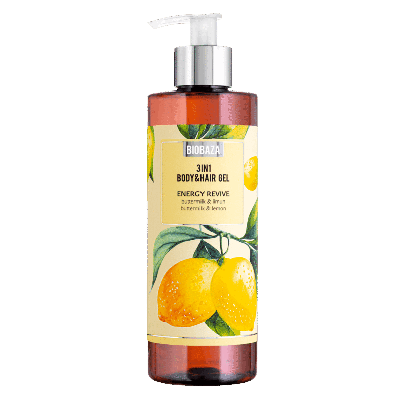 Gel de duș Energy Revive cu migdale și citrice BIOBAZA