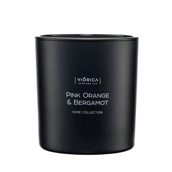 Lumânare parfumată din ceară de soia “Portocală Roză & Bergamot”