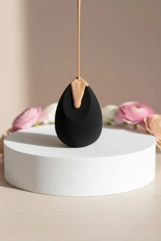 Make-up sponge Black Side Cut