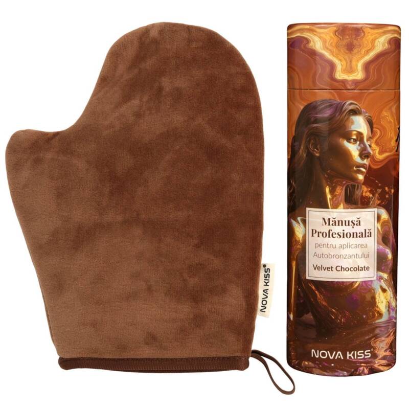Manusa Profesionala pentru Aplicarea Autobronzantului, Velvet Chocolate NOVA KISS