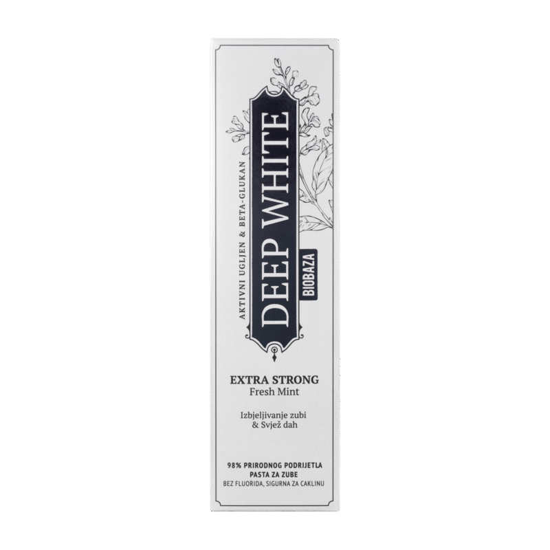 Pastă de dinți Deep White Extra Strong BIOBAZA