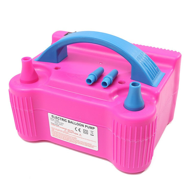 Pompa Electrica Pentru Umflat Baloane, 600 W, Roz cu albastru – Default Title