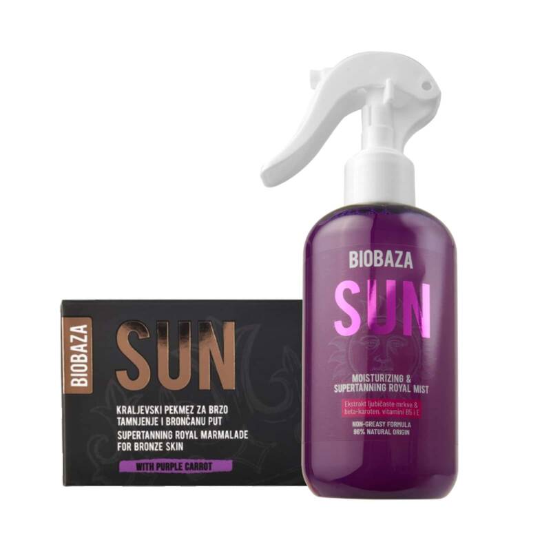 Royal Marmeladă + ROYAL Mist pentru hidratare și stimularea bronzării BIOBAZA
