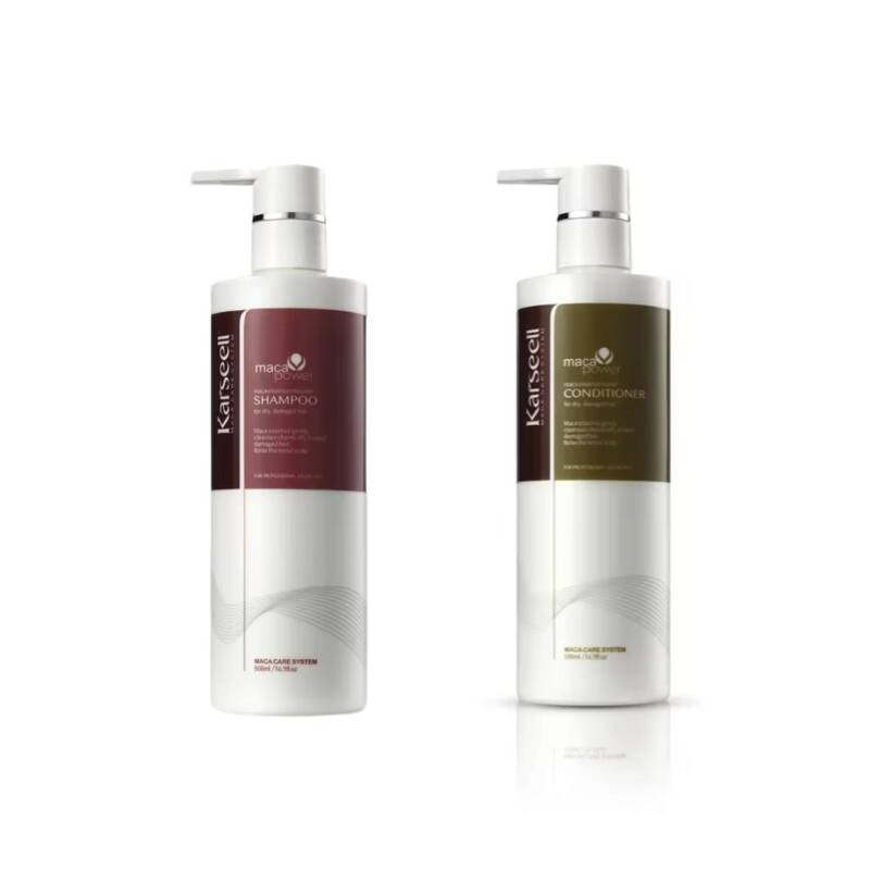 Sampon si Balsam de par Karseell cu esenta de maca, excelent pentru ingrijirea parului, pentru toate tipurile de par, 500ML, CEZI