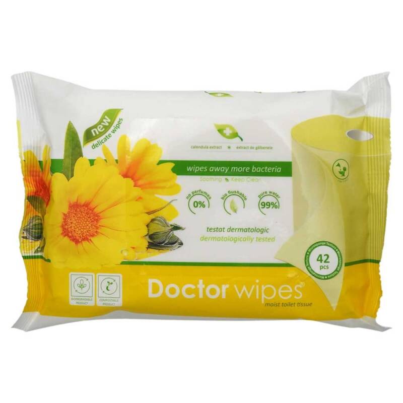 Servetele Umede, DOCTOR, Camomile, 42 Bucati – Default Title
