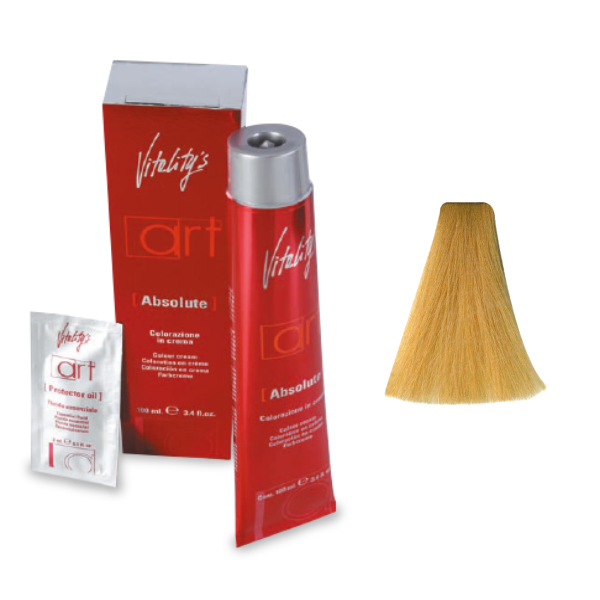 Vopsea permanenta de par Vitality’s Art Absolute cu amoniac 103 Ultrablond Auriu 100ml