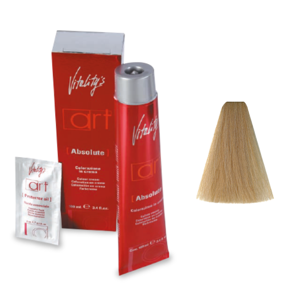 Vopsea permanenta de par Vitality’s Art Absolute cu amoniac 101 Ultrablond Cenusiu 100ml