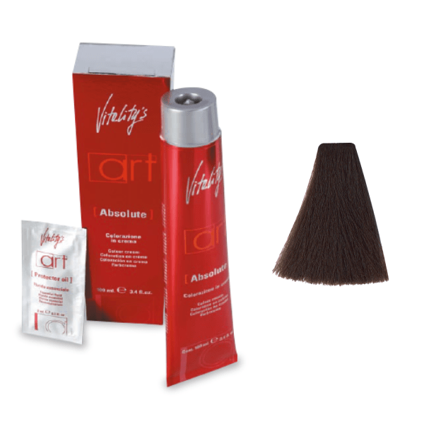 Vopsea permanenta de par Vitality’s Art Absolute cu amoniac 5/92 Castaniu Deschis Maro Bej 100ml