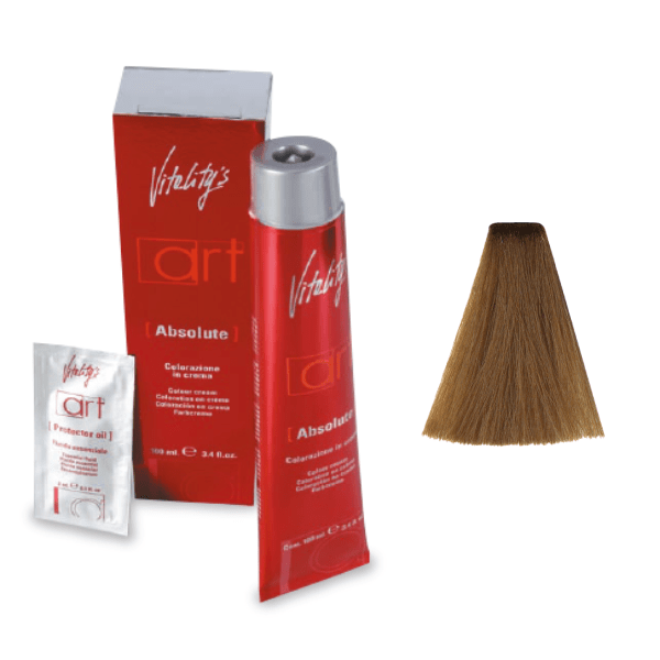 Vopsea permanenta de par Vitality’s Art Absolute cu amoniac 8/0 Blond Deschis 100ml