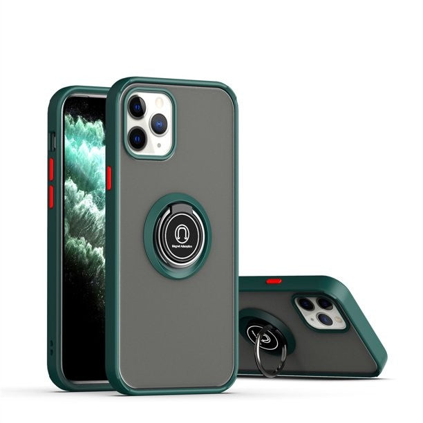 Apple, Husa Anti Fall Metal Bracket pentru Apple iPhone 12 / 12 Pro, Rezistenta la socuri – Default Title