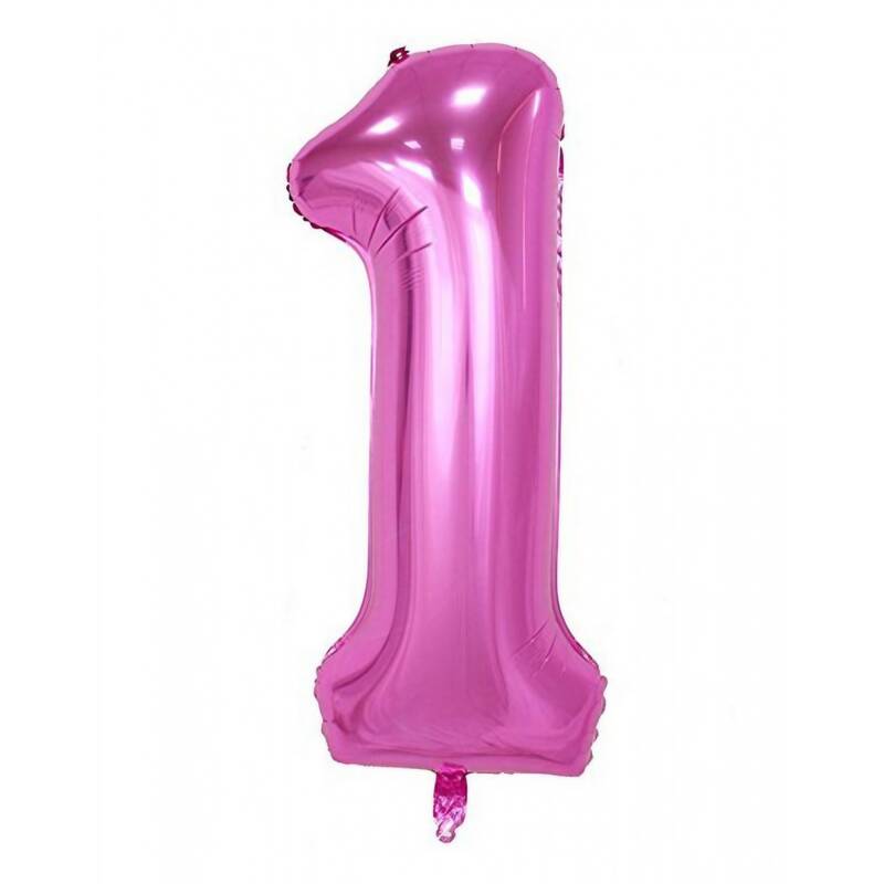 Flippy, Balon din Folie Flippy, Cifra 1, 81 cm, Pentru Aer sau Heliu, Mov – Default Title