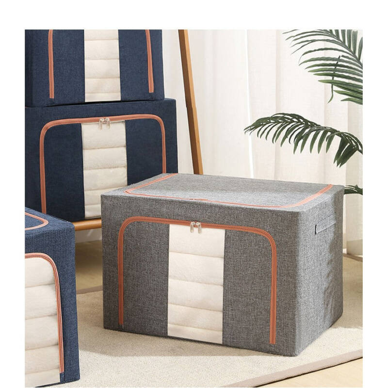 Flippy, Cutie de Depozitare Pliabila, Flippy, 66 L, din Bumbac si In, 50×4, 66 L • 50x40x33 cm – Default Title