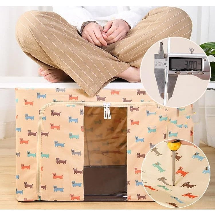 Flippy, Cutie de Depozitare Pliabila, Flippy, 66 L, Panza Oxford, 50x40x33, 66 L • 50x40x33 cm – Default Title