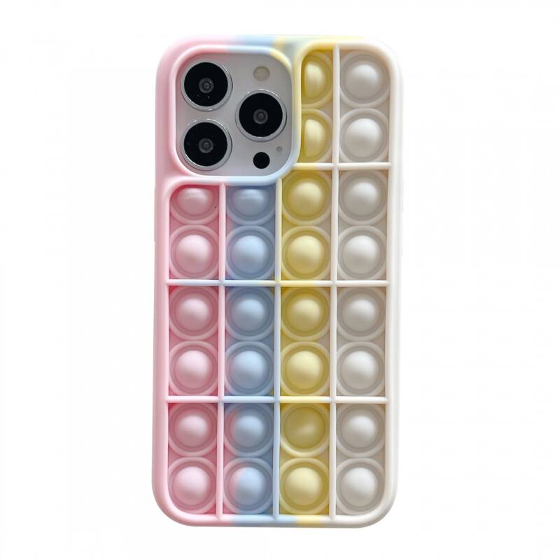 Flippy, Husa de protectie Flippy Pop It compatibila cu Apple iPhone 13 Pro, Model 5, Multicolor – Default Title