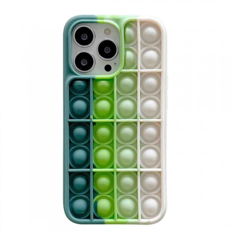 Flippy, Husa de protectie Flippy Pop It compatibila cu Apple iPhone 13, Model 3, Multicolor – Default Title