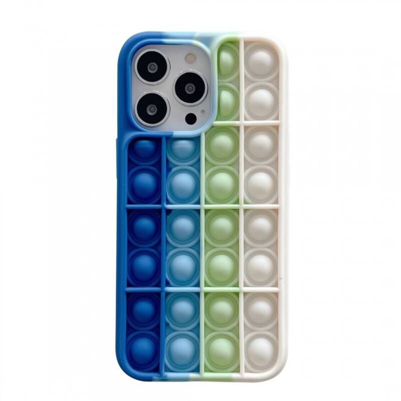 Flippy, Husa de protectie Flippy Pop It compatibila cu Apple iPhone 13, Model 6, Multicolor – Default Title